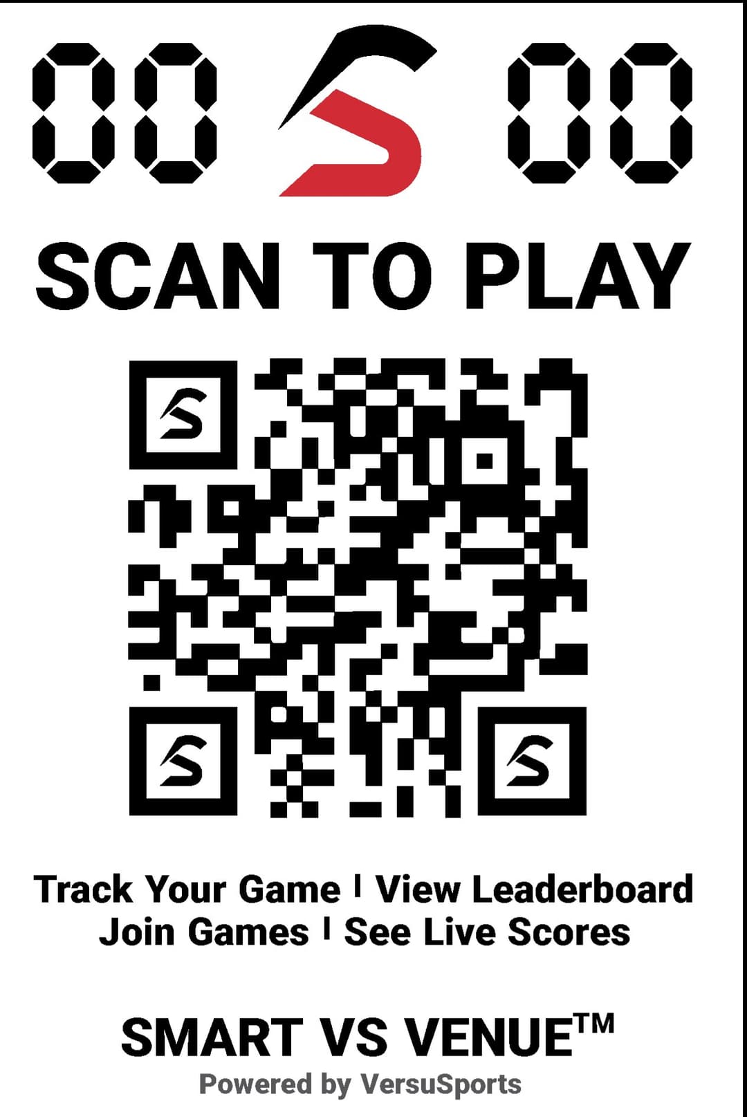 Smart VS Sign — VersuSports scoring kiosk